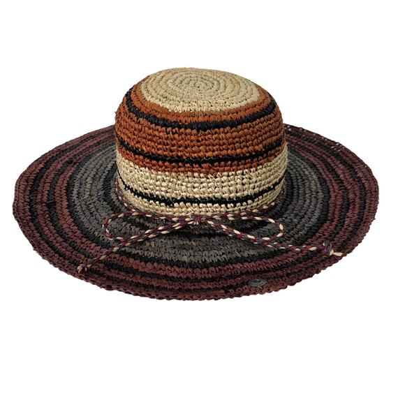 Peter Grimm Raffia Straw Hat Floppy Sun Vacation Beach OS - Picture 1 of 11
